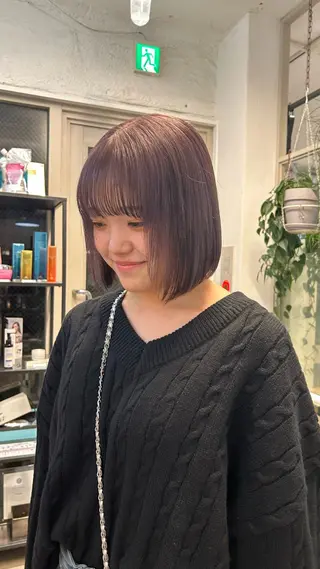 ショート カラー じゅわっと暖色カラー 🍊Moemiのヘアスタイル