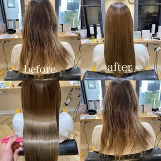 ロング カラー 艶カラー/韓国顔周り 🎀mamiのヘアスタイル