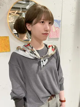 ショート 大角  実希のヘアスタイル