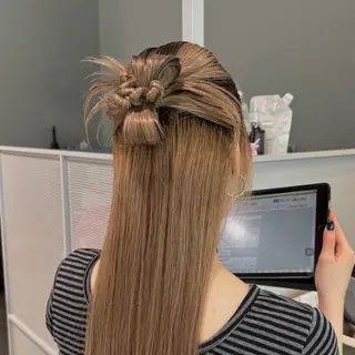 ミディアム ヘアアレンジ 米村 春香のヘアスタイル