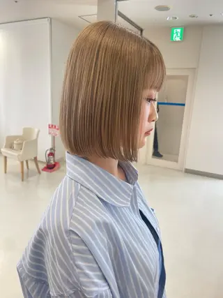 ミディアム カラー パーマ ヘアアレンジ 🍒KIKUCHI KANAE🍒のヘアスタイル