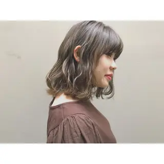 ミディアム カラー 日々所属・谷 大地のヘアスタイル