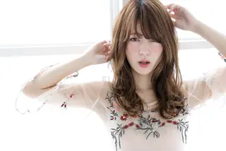 セミロング カラー hair salon Ranun髪質改善のヘアスタイル