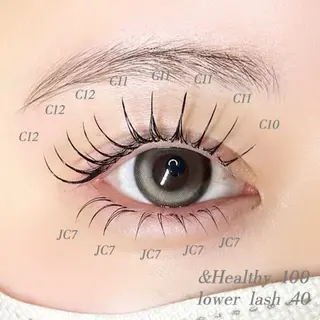 マツエク・マツパ 🩰yuri🩰 似合わせ/束感のマツエク・マツパデザイン