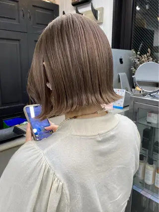 ショート カラー 🧸艶々韓国ヘア 🧁mizunaのヘアスタイル