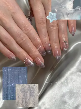 ネイル tsuki🎀ワンホ ン🍒ガーリー🪄のネイルデザイン