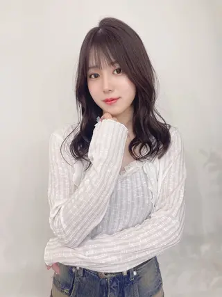 ロング カラー レイヤーカット 縮毛矯正◽️河野泰貴のヘアスタイル