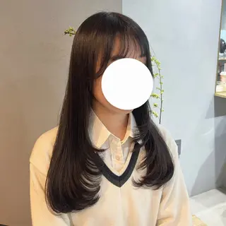 ロング カラー akane/ベージュ /オリーブ/ブラウンのヘアスタイル