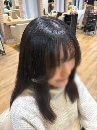 セミロング ACRO 梅田所属・1月‼️モデル様 募集中🙌🏻うちまのヘアスタイル
