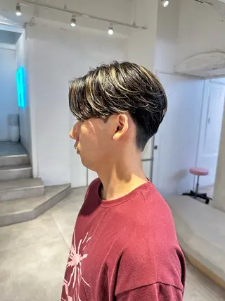 カラー パーマ メンズ ハイトーン/パーマ/ メンズ / 櫻本🌐のヘアスタイル