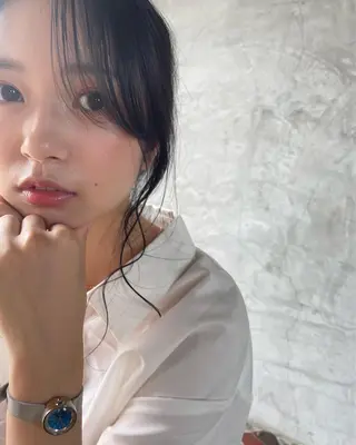 ロング ヘアアレンジ 足立 悠輔のヘアスタイル