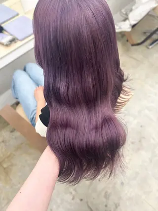 セミロング カラー ブリーチカラー🦋‪ 田中さくらのヘアスタイル