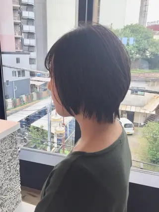 ショート 所渉/韓国レイヤー /ウルフカットのヘアスタイル