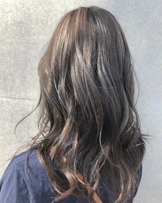 セミロング カラー edge.所属・くまがい みゆ【edge.】のヘアスタイル