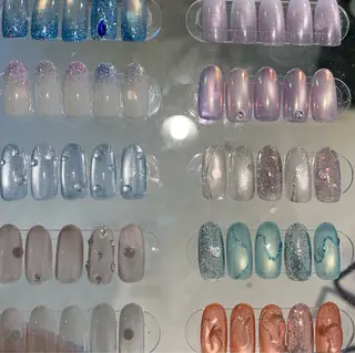 ミディアム 🎀韓国ネイル/ キラキラネイル専門店のネイルデザイン