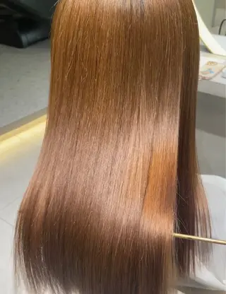 セミロング まいか🤎髪質改善 ミルクティーボブ🎀のヘアスタイル