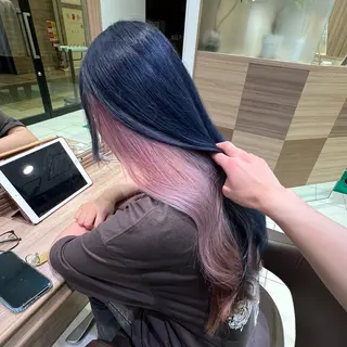 ロング カラー ブリーチ/デザイン 💎ryuyaのヘアスタイル