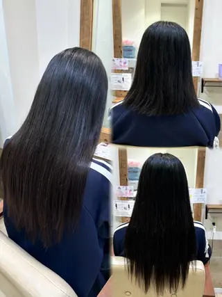 ロング SOU/エクステ /ダブルカラーのヘアスタイル