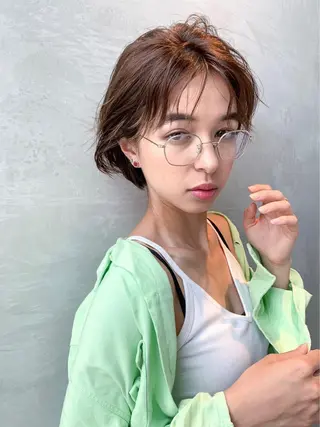 ショート カラー 🉐レイヤー/塩見 弘樹🉐渋谷のヘアスタイル