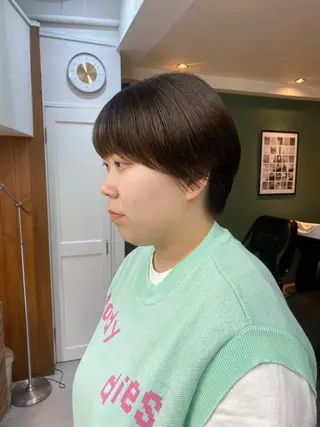 ショート レイヤーボブ/ 艶カラー/サナ🌼のヘアスタイル