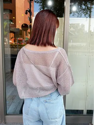 ミディアム カラー 高橋 みく/ minim 暖色のヘアスタイル