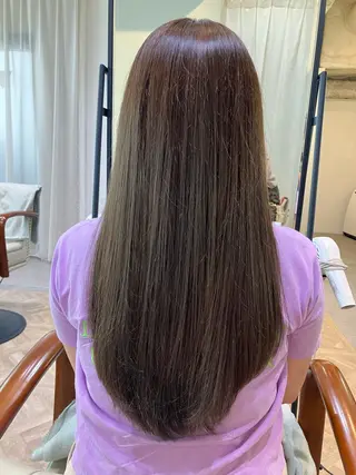 ロング カラー 及川まき 　オリーブ グレージュカラー♪のヘアスタイル