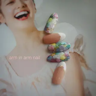 ネイル arm in arm ︎✿Yamamotoのマツエク・マツパデザイン