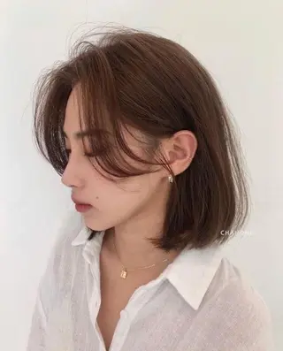 ミディアム 新宿/韓国レイヤー/ 顔まわり/メンズヘアのヘアスタイル