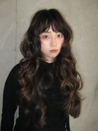 ロング カラー 顔まわりカット/ ボブ/atsumiのヘアスタイル