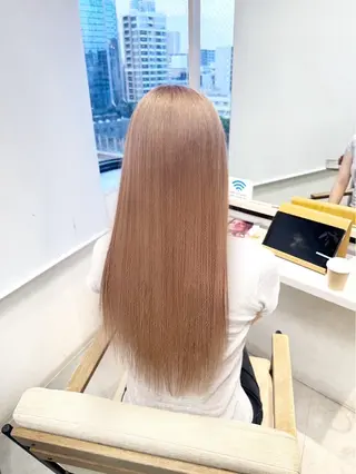 ミディアム カラー ai 梅田/暖色カラーのヘアスタイル