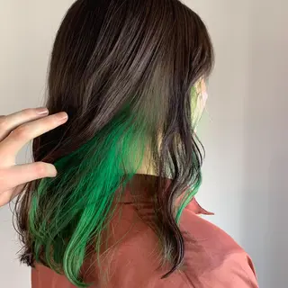 セミロング カラー ヘアアレンジ ☀️Luana☀️ 公式/大通のヘアスタイル