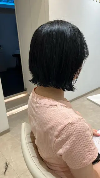 ミディアム カラー 【朝ラクくびれボブ】 梅木和也のヘアスタイル