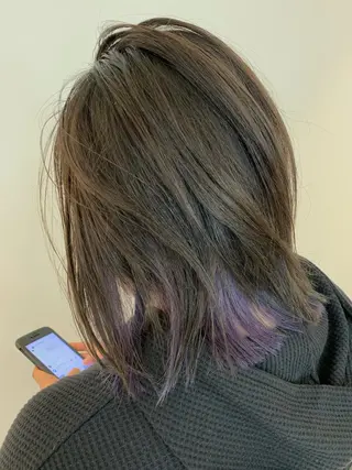 セミロング カラー colorworld 【カラーワールド】所属・⭐️吉田 孝司⭐️のヘアスタイル