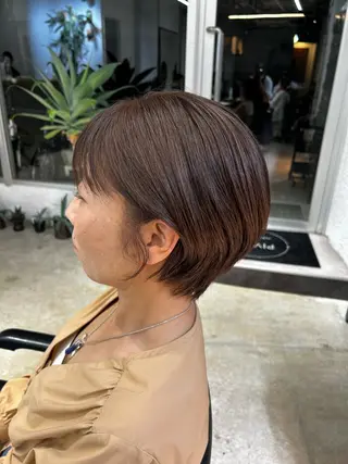 ショート BATON所属・なかじま しほののヘアスタイル