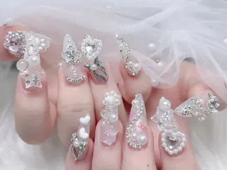 ネイル MoMoA Nail ネイル長さ出し専門店のネイルデザイン