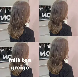 セミロング カラー RIYA❤︎ Aujuaソムリエのヘアスタイル