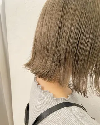 ミディアム カラー IVORY.所属・🟩白髪ぼかし/ボブ /ショートヘア/大司のヘアスタイル