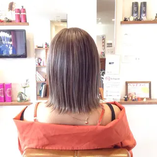 ミディアム カラー 辨天 勇介のヘアスタイル