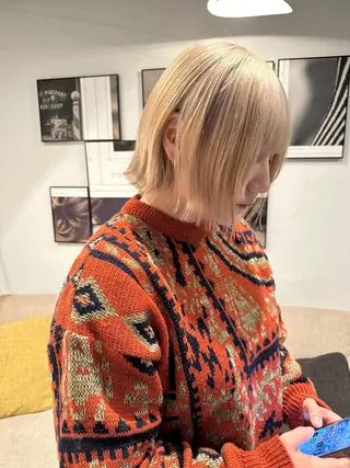 ショート カラー パーマ 🐲渡邉 立🐲のヘアスタイル