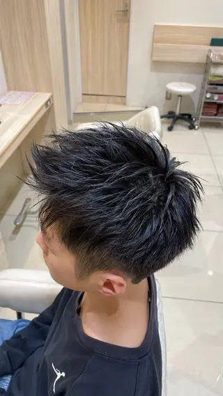 ショート 髪質改善縮毛矯正 堀田陸斗のヘアスタイル