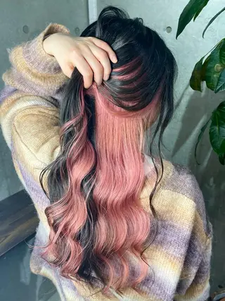 カラー 名古屋のピンク好き かずくん🦩のヘアスタイル