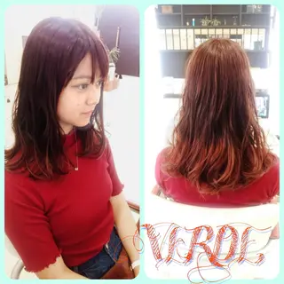 ロング カラー Hair VERDEのヘアスタイル