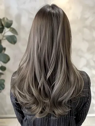 ロング カラー エクステ/艶カラー /まつパ🌎はるかのヘアスタイル