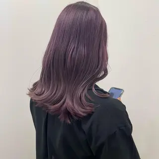 ミディアム rina／ベージュ ワンホン/韓国ヘアのヘアスタイル