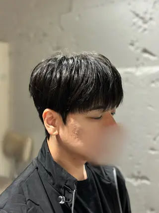 ショート パーマ メンズ 韓国メンズヘア/ ダウンパーマ/歩夢のヘアスタイル