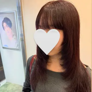 セミロング くわこひなた 【下赤塚サロン🎀】のヘアスタイル