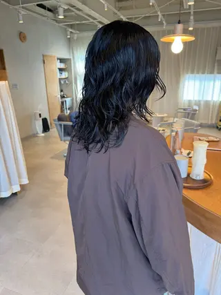 ミディアム パーマ レイヤー/ボブパーマ /垢抜け/タクミのヘアスタイル