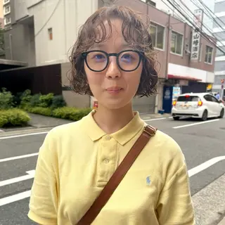 ショート カラー パーマ Lilu しずくのヘアスタイル