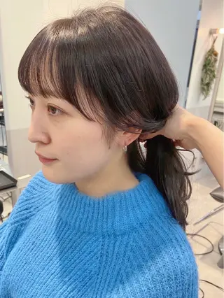 セミロング ボブカット/ 尾崎龍聖のヘアスタイル