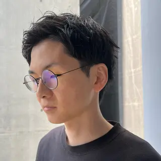 ショート メンズ 大人メンズヘア メンズパーマSHUNのヘアスタイル